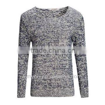 2014 Hot sale old grey knitted ribbed men's pullover sweater