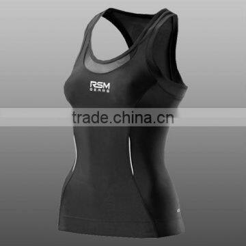 Ladies Compression Sleeve Less Jersey