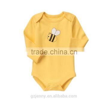 Factory Supply Bulk Lovely Unisex 100% Cotton Bodysuit Baby photo-2