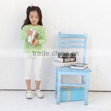 Dot Print Cotton Sweater for Girls Knit Comfortable Kids Sweater photo-3
