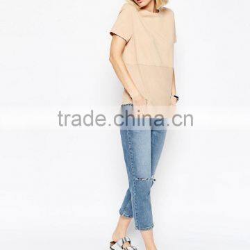 China Wholesale Factory Women's Clothing Blank T-shirt for Women photo-4