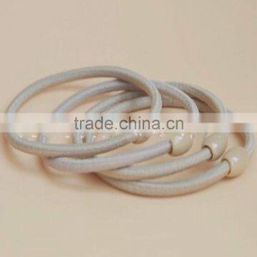 Girls Rubber Elastic Hair Ties Ponytail With Beads photo-3