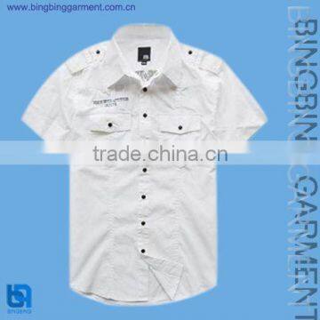 men's panel solid shirt