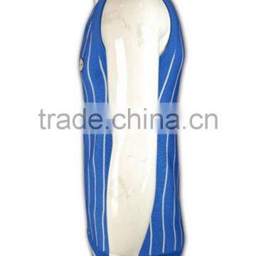 ISO9001/BSCI Manufature Blue 100% Cotton Embroidery Pattern Knitted Vests