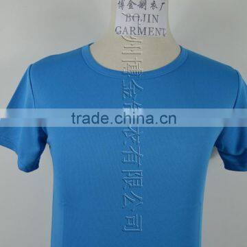 Blue Color Quick dy Dry Fit O-neck Mens Tshirt for Wholesale