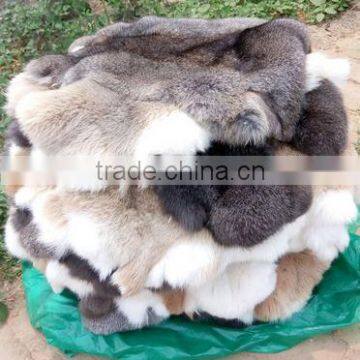 Big Piece Raw or Dyed Color Large Rabbit Fur Wholesale photo-2