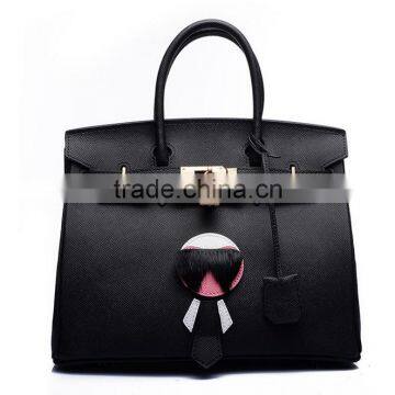 Colorful Cosmetic Hand PU Lady leather bag,genuine leather bag ladies,women's leather bag