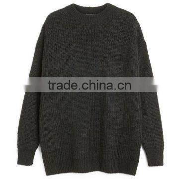 Casual Pure Color Cashmere Pullover Thick Loose Top Brand Sweaters for Wholesale photo-3
