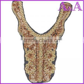 Rice White Small Wave Water Soluble Lace Trim Embroidered Crochet Lace Collar photo-2