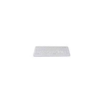IP68 medical keyboard / hospital keyboards with integrated numeric keypad 12 functional keys
