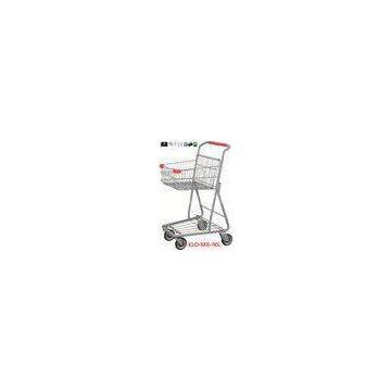 Chrome Plating Grocery Shopping Trolley 40L / Supermarket Shopping Carts