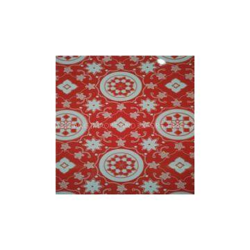 Red Flower White Bottom Print Flower Ppgi