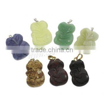 different color gemstone charms pendant jewellry with good price