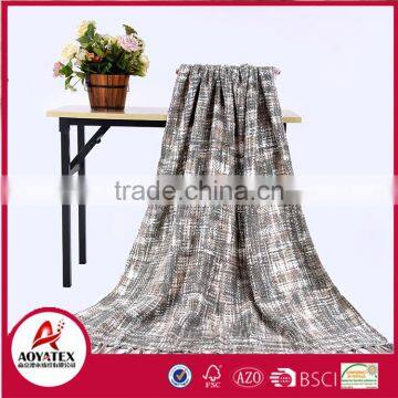 100% Acrylic crocheted fringed thick throw blankets