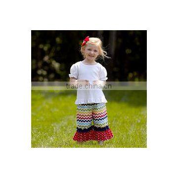 2016 summer girlslong sleeve white t shirt kids clothing wholesale summer girls boutique outfits