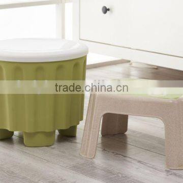 multifunction square plastic storage stool