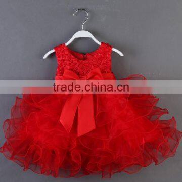 Latest tulle flower girl dress pattern high beautiful flower girls tutu dress