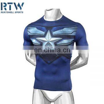 mens fitness rash guard sublimated manufacturer