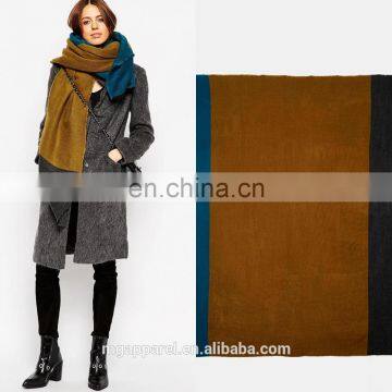 Woven Colour Block Oversized Woman Fashion Scarf 2017