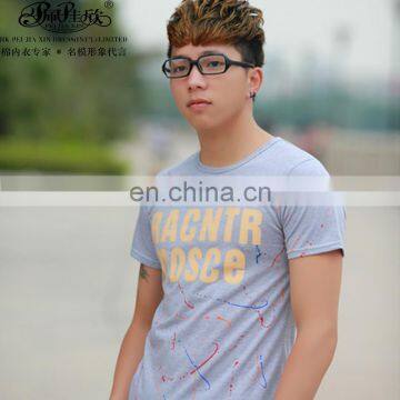 2017 Peijiaxin Latest Design Casual Style Yellow Brand T-shirt photo-2