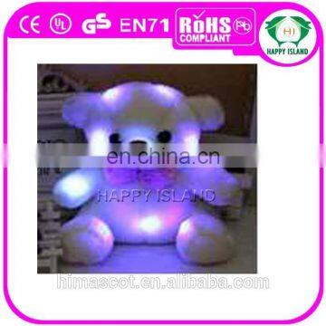 HI CE promotional light up toys, bear toy, led light toy in stock