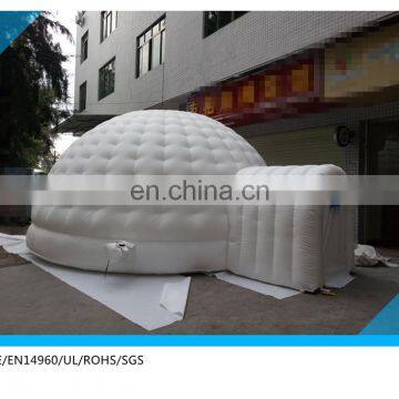 5 Meter Diameter Outdoor Inflatable Air Dome /white Inflatable Disco Dome With Tunnel photo-2