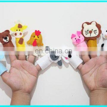 Fashion soft plush animals finger puppet OEM