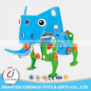 Best selling products animal shape diy assembly funny blocks play set