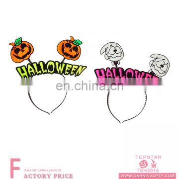 Pumpkin face on the top halloween pumpkin headband for festival party