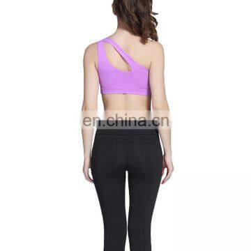 Purple Padding Sleeveless Sports Bra Custom Gym Sport Wear Fitness in Thailand photo-4