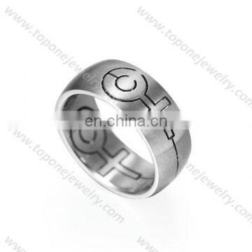 High quality Alibaba supplier fashion stainless steel puzzle ring band