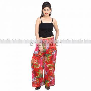 Women Wear Loose Beach Boho Trousers Wide Leg Summer Seasonable Long Palazzo Unisex Yoga Cotton Pants