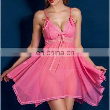 Transparent XXX saxi babydoll mini girls lingerie