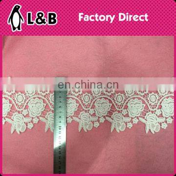 Fashion 2016 Milk Silk Embroidery Lace Trimmings Fancy Embroidery Lace Trim,embroidered Bridal Lace Trim photo-3