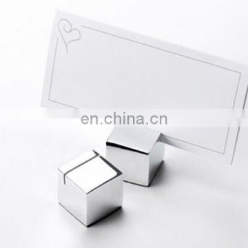 Cube Wedding Favor Place Card Holder