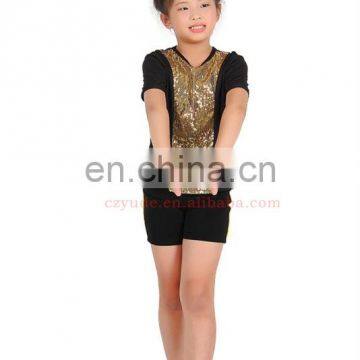 Competition ballroom sequins children boys latin dance costume included top and pant ET-016#