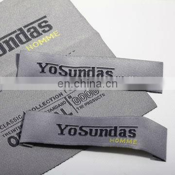 custom brand name logo garment main woven private label