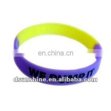 2d rubber Silicone bracelet