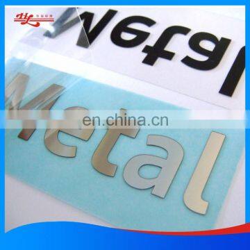 laser cutting silver glossy PET sticker with 3M adhesive