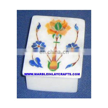 Handmade Stone Inlay Marble Box