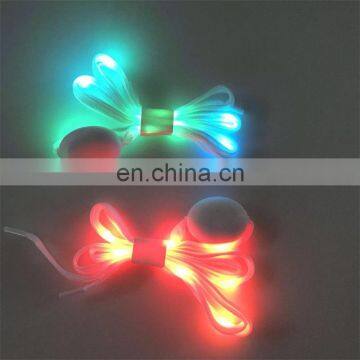 Magnetic charm nylon RGB led light up shoelace