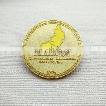 Beautiful Design Russian Color Filled Coin With Map on photo-2