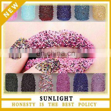 Nail Art Caviar DIY Colorful Glitter Glass Bead caviar nail beads