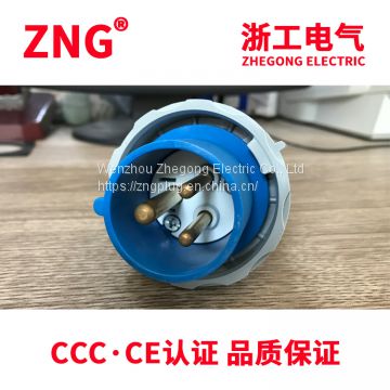 Supplying Industrial Waterproof Plug 16A 3P, AC220V Industrial Power Plug 16A 2P+PE IP67