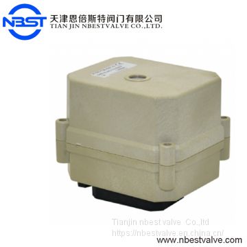 White Color Electric Actuator For 2 Way Ball Motorized Valve