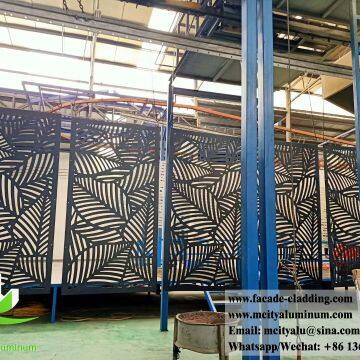 Hollow metal screen laser cut design China factory aluminum 3mm thickness