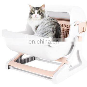 Waterproof Eco-friendly Semi-automatic Pet Cat Litter Box Cat Toilet photo-3