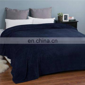 Christmas Decoration Supplies Fluffy Flannel Throw Blankets Navy Blue Super Soft Fleece photo-6
