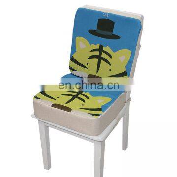 Thickened Cartoon Square Seat Cushion For Kid Bandage Fixed Bottom Home Tatami Floor Children Dining Chair Heightening Cushions photo-2