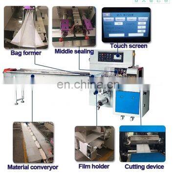 Multifunctional Plastic Bag Disposable Medical Face Mask Automatic Pillow Packaging Machinery Factory for Sales photo-6